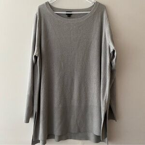 Worthington gray sweater silver sparkles 2x